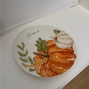 Mud Pie Thanksgiving Plate, 8.5” diameter